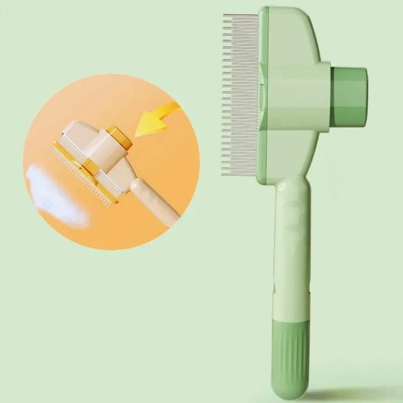 Pet Hair Remover One Button Self-cleaning Brush