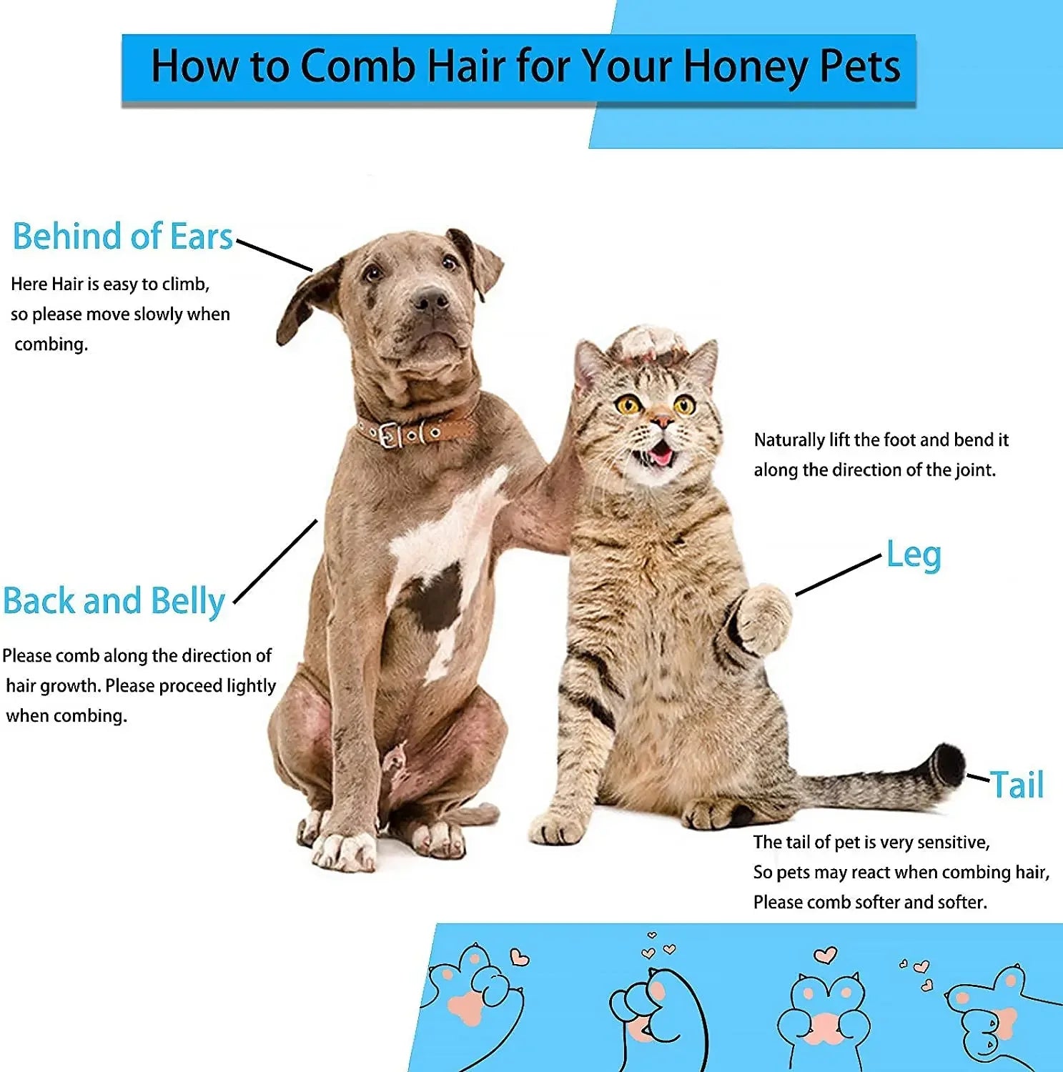 Pet Hair Grooming And Care Comb For Long Hair