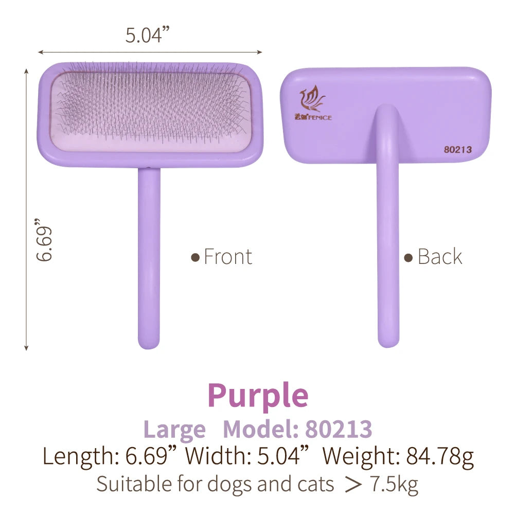 Wooden Handle Needle Comb For Pet