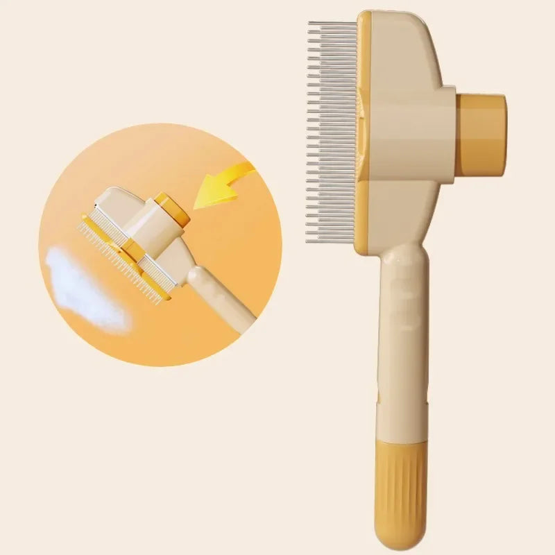 Pet Hair Remover One Button Self-cleaning Brush