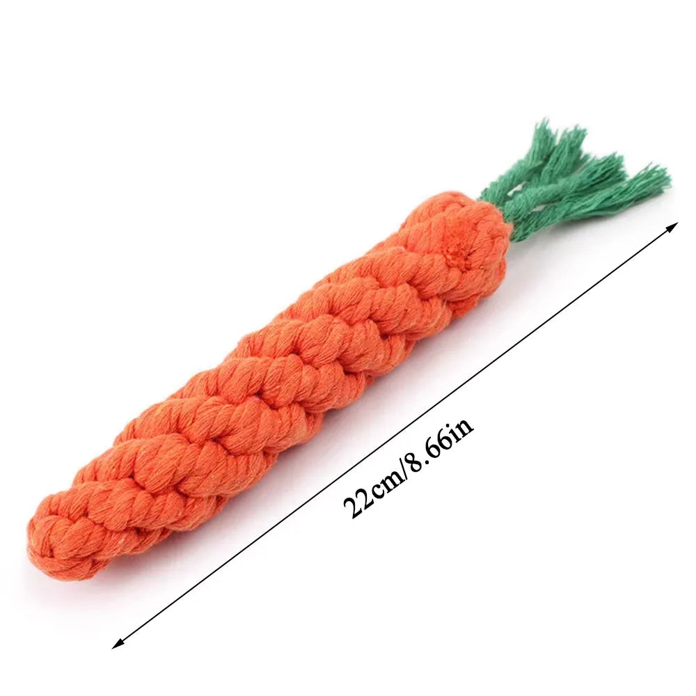 1Pcs Carrot Dog Bite Rope